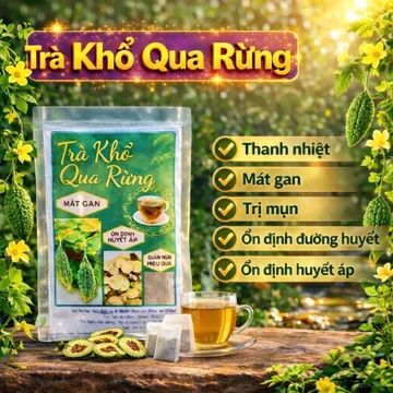 Trà KHỔ QUA RỪNG - giảm tiểu đường, gút, ổn định huyết áp, thanh nhiệt giảm mụn - 60 Túi Lọc