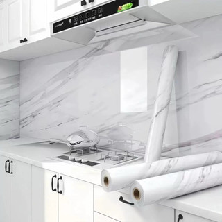 Cuộn 10M Giấy dán tường, dán bếp tráng nhôm khổ rộng 60cm chống nước và chịu nhiệt độ cao mã QD01