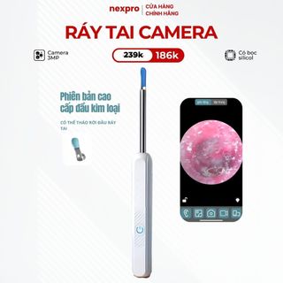 Lấy ráy tai có camera , bộ lấy ráy tai nội soi thông minh - lấy ráy tai có đèn cho bé , người lớn -bảo hành 6 tháng