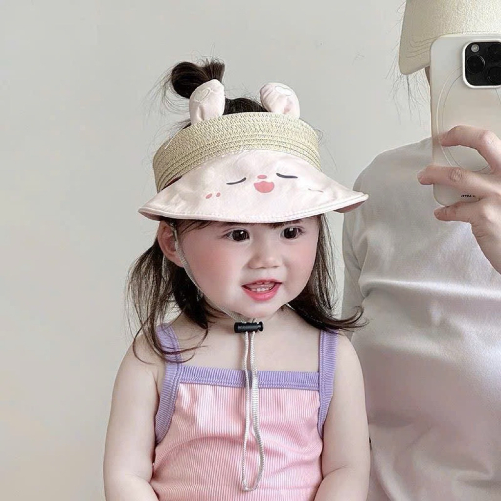 🐻🐰 MŨ CHỐNG NẮNG TRẺ EM HOẠT HÌNH SIÊU CUTE – CHE NẮNG HIỆU QUẢ CHO BÉ 🌞