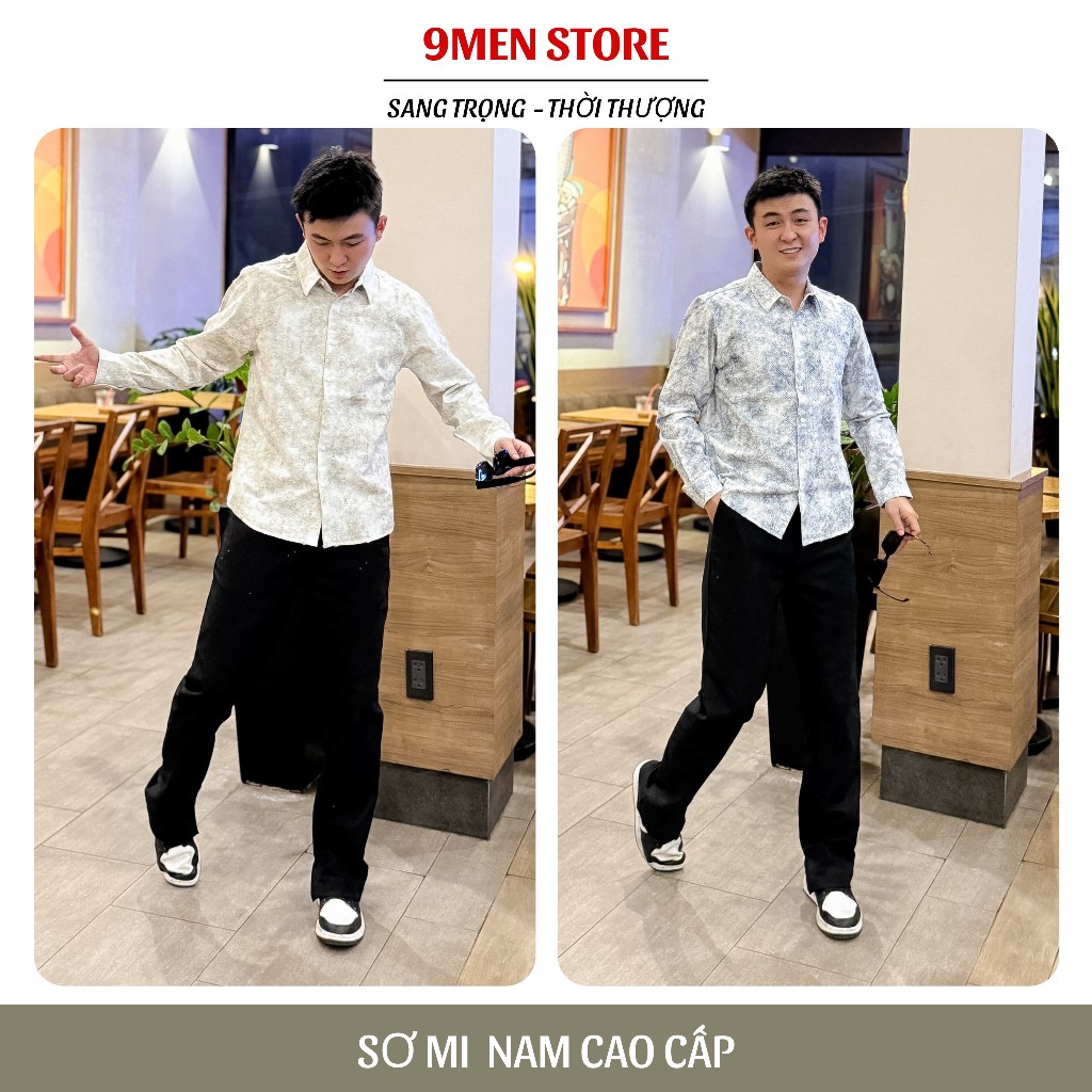 Sơ Mi Nam Vải Cotton Wash Hàn Quốc Cao Cấp Thấm Hút Mồ Hôi Sang Trọng 01