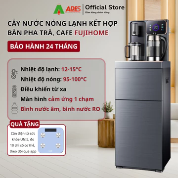 ✔️Cây nước nóng lạnh bàn pha Trà Cafe FUJIE máy nóng lạnh bình lọc hút âm điều khiển từ xa ✔️Chính Hãng ✔️BH 24 tháng✔️