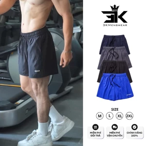 Quần Đùi Nam 3KMEN Thể Thao Siêu Thoáng Khí Co Giãn Đa Năng Dáng Ngắn Trên Gối