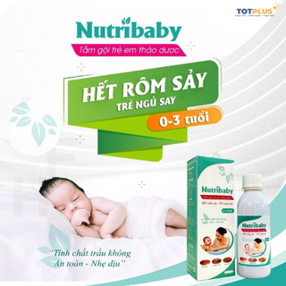 Tắm Gội Trẻ Em Thảo Dược Nutribaby 250ml – Tắm Bé Giảm Rôm Sảy, Mụn Nhọt, Hăm Da, Mẩn Ngứa - Totplus