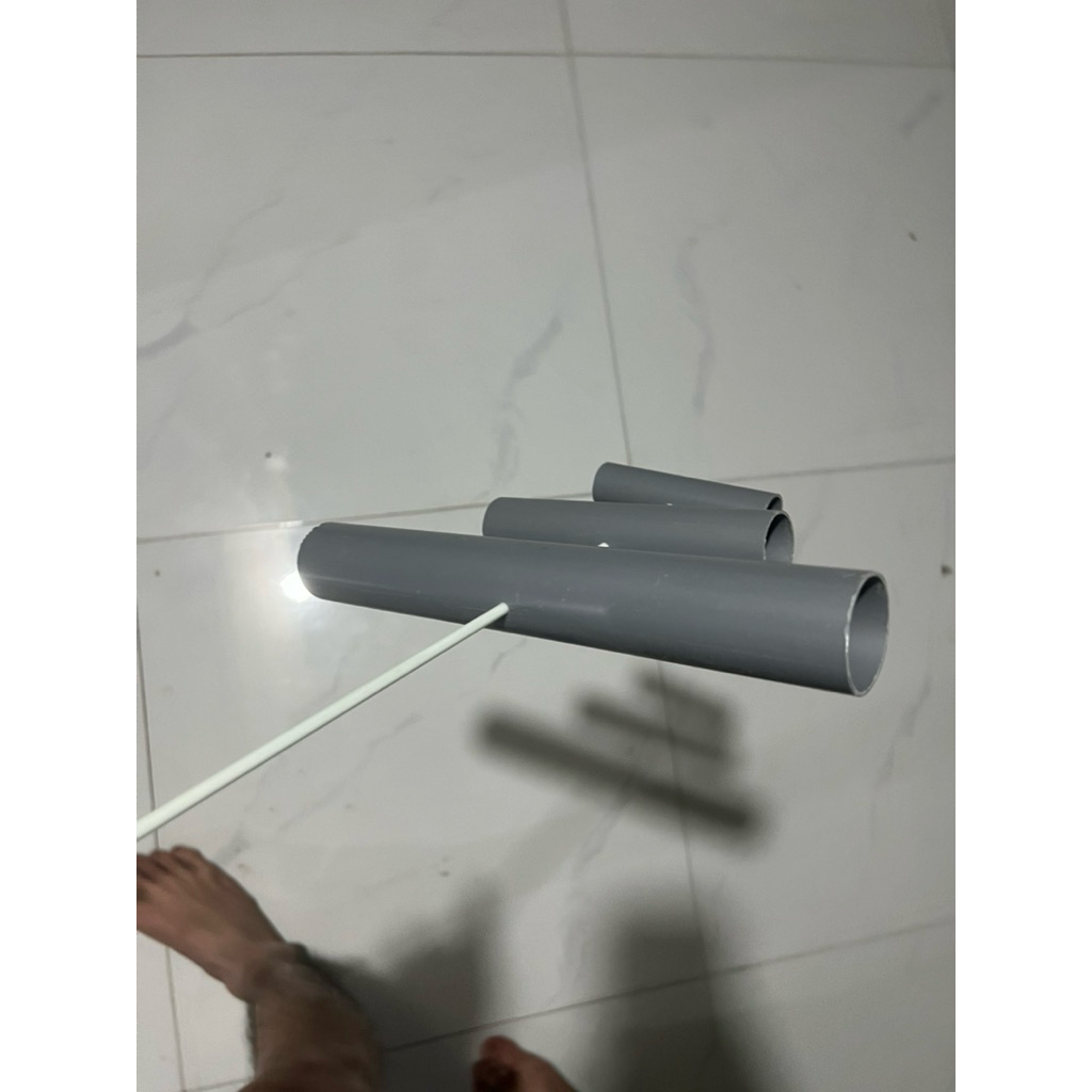 Ống Nhựa Làm Sáo Diều Khoan Lỗ Sẵn D27 D34 | Ống Sáo Diều Chuông Đẩu 3 Quả Cồng 2 | Ống Sáo Diều Tự Làm
