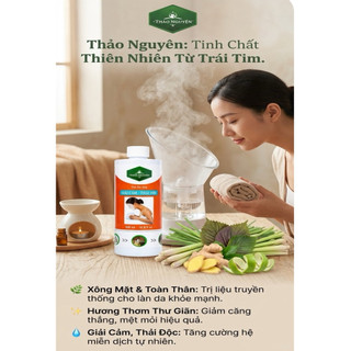 Tinh dầu xông Thảo Nguyên giải cảm, thải độc ngừa bệnh lây qua đường hô hấp (500ml
