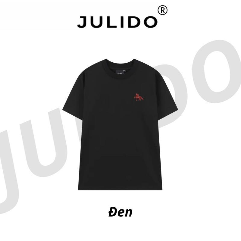 Áo Thun Nam, Nữ Form Rộng Basic Cotton Mềm Thêu Logo Ngựa, Áo Unisex Tay Ngắn Thấm Hút Mồ Hôi Hotrend