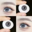 Lens mắt FC-350 Gray màu xám đục có viền tự nhiên, size nhỏ - thương hiệu LUNA EYES