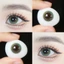 Lens mắt 584 Brown màu nâu vàng mix xanh lá chấm bi nổi bật, size nhỏ - LUNA EYES brand