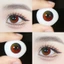 Lens mắt E42 Blue lens tone đỏ Cosplay cầu vồng viền đen nổi bật, size vừa - LUNA EYES brand