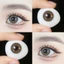 Lens mắt 635 Brown màu nâu mix trái tim phong cách douyin, size nhỏ - LUNA EYES brand