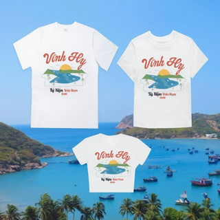 Áo thun địa danh, Vĩnh Hy from oversize và babytee, chất thun cotton 100% thoáng mát thấm hút