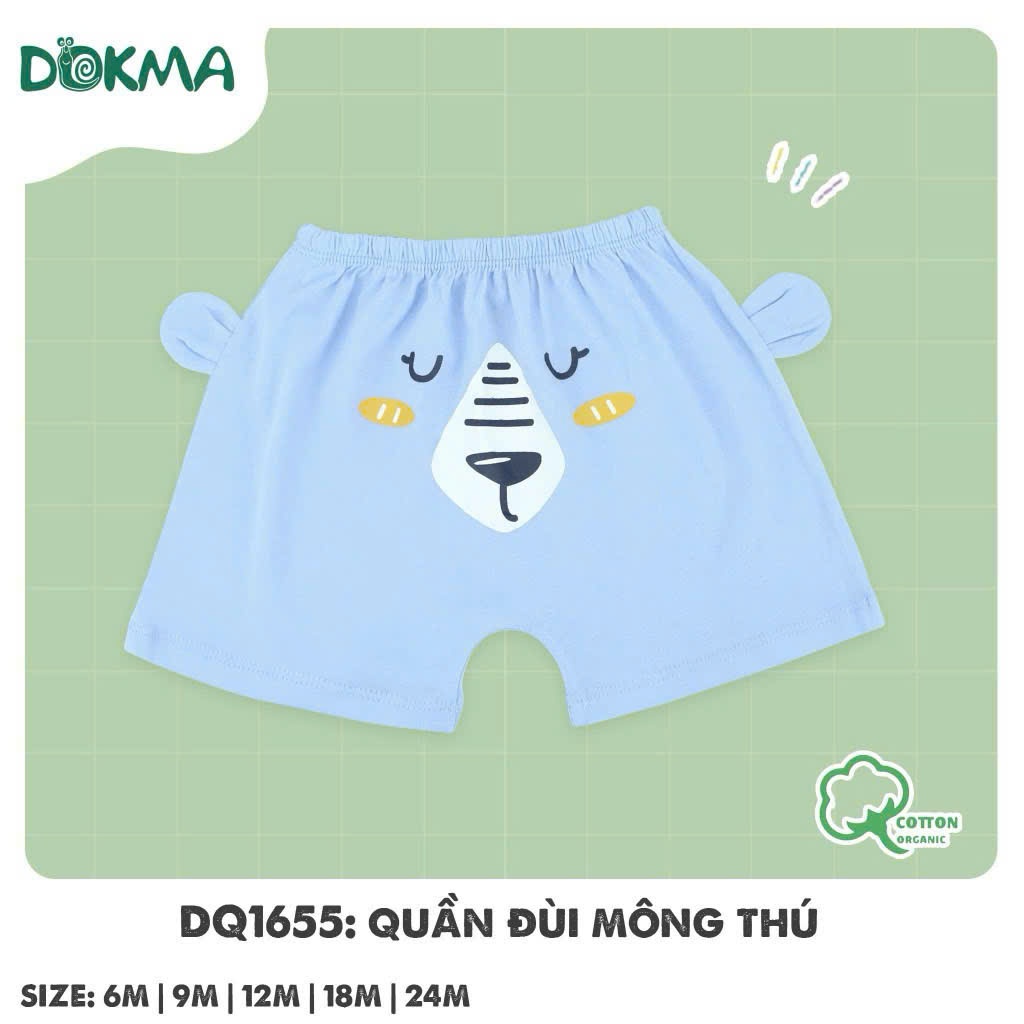 (6-36M, 8-13kg) Quần Đùi, Quần Cộc In Hình Động Vật Bé Trai Dokma DQ1358 DQ2729 DQ2855 DQ1655