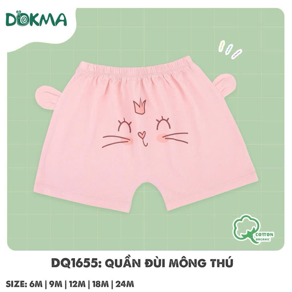 (6-36M, 8-13kg) Quần Đùi, Quần Cộc In Hình Động Vật Bé Trai Dokma DQ1358 DQ2729 DQ2855 DQ1655