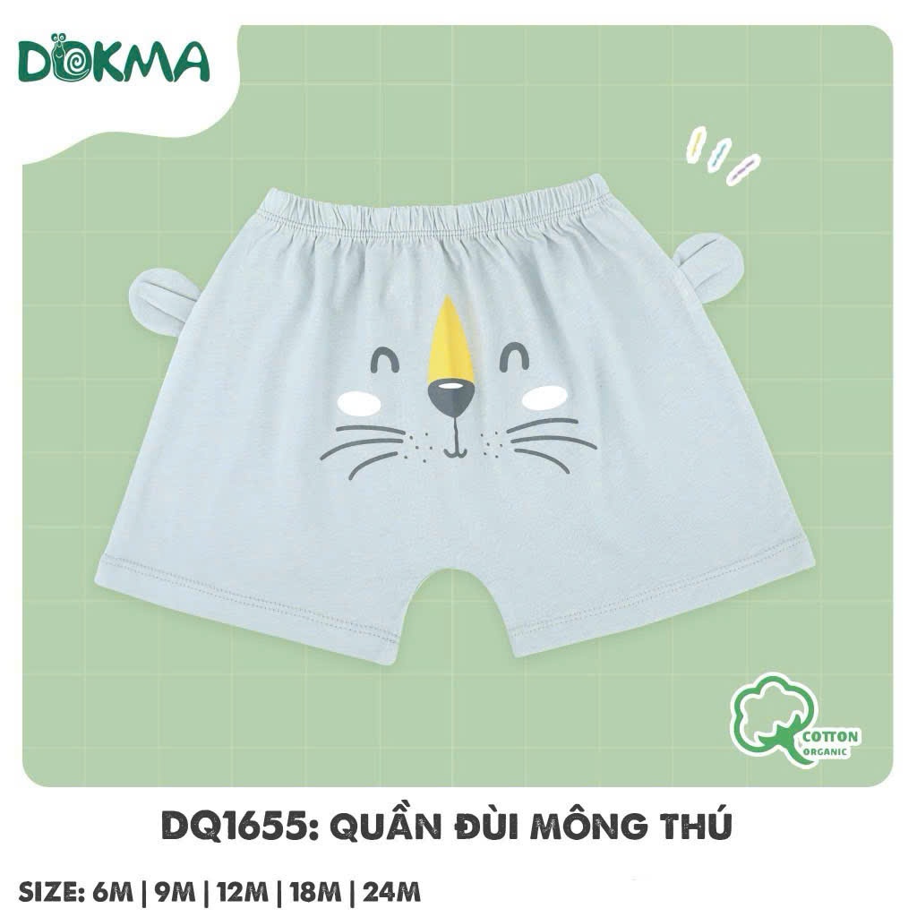 (6-36M, 8-13kg) Quần Đùi, Quần Cộc In Hình Động Vật Bé Trai Dokma DQ1358 DQ2729 DQ2855 DQ1655
