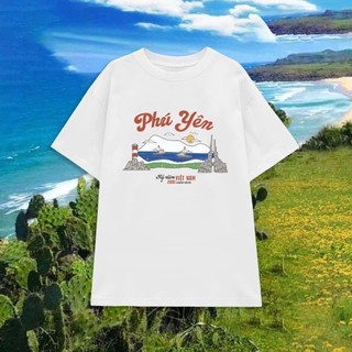 Áo Thun Phú Yên Du Lịch Cotton Tay Lỡ Unisex, Áo Phông Việt Nam Nam Nữ, Mùa Hè,Form Rộng Oversize