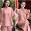 Bộ đồ pháp phục cổ tàu đính đá tằm Tency, Pháp phục đi chùa tay lỡ cách tân Đồ đi lễ gấm Sang trọng| Đồ Lam An Nhiên