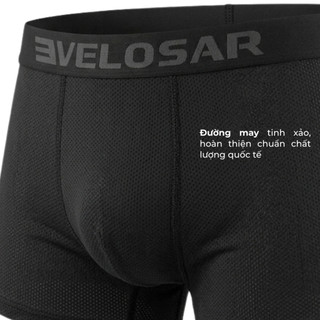 Combo 3 Quần Boxer Nam Velosar LUW-60002 Microfiber Thoáng Khí, Co Giãn Mềm Mịn, Thấm Hút Mồ Hôi