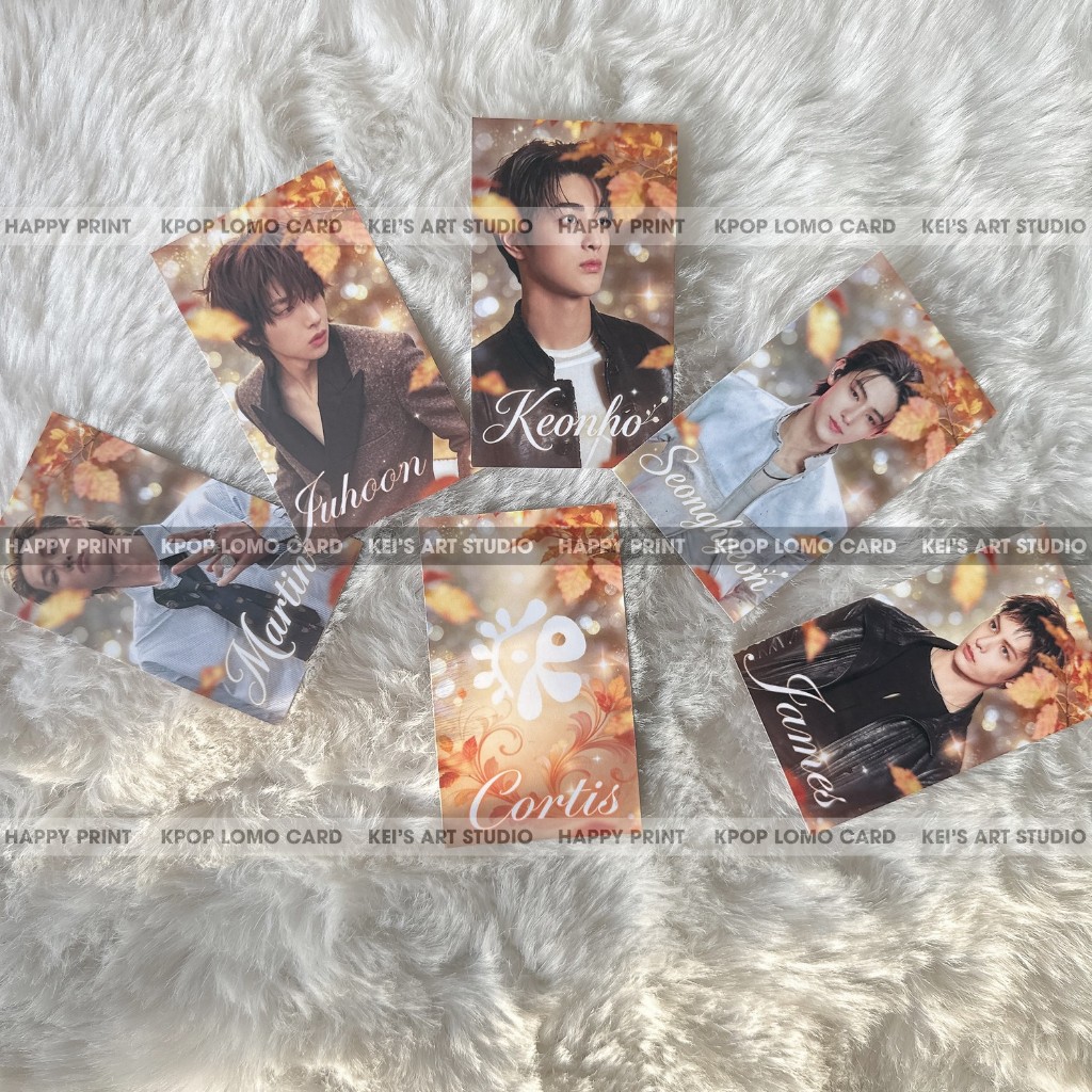 BOX MIX 50 CARD DES CORTIS, photocard Cỏ Tí, lúm, kẹo, Seonghyeon, Keonho, Martin, James, Juhoon
