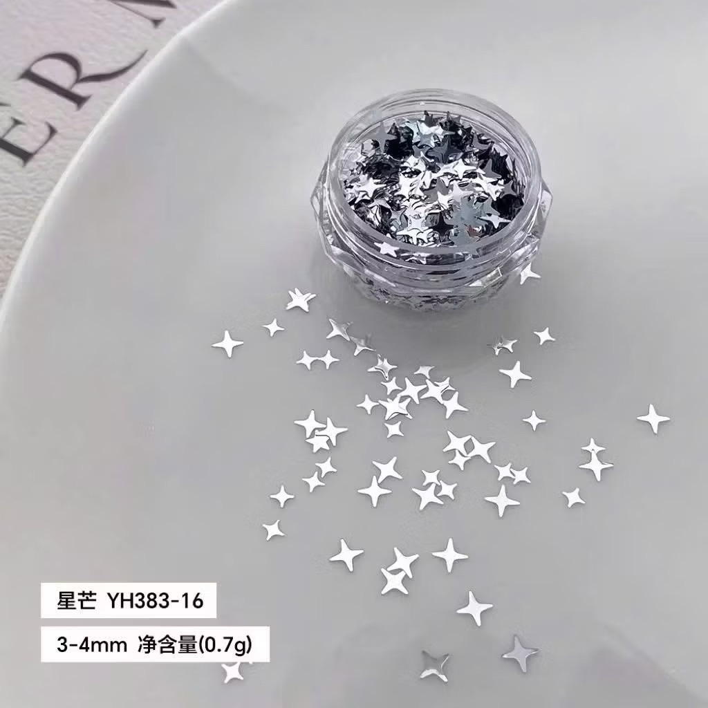 hũ phụ kiện bling-sao-tim trang trí móng mix size siêu hot, sẵn ship ạ!