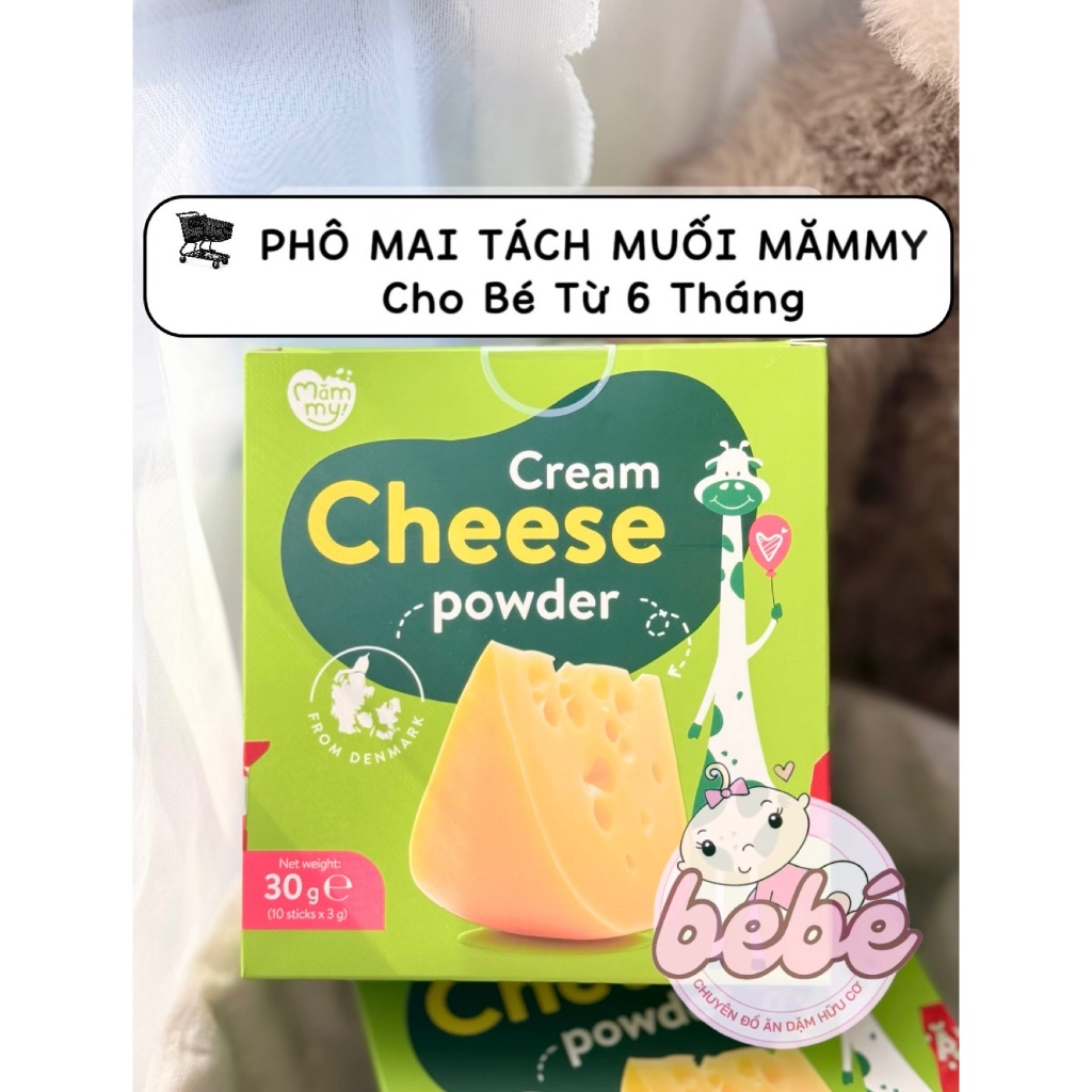 Phô mai tách muối hữu cơ Denmark, Devinch cho bé ăn dặm từ 6 tháng tuổi (Có kèm đá khô)