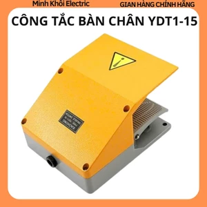 Công tắc bàn đạp chân kép YDT1-15,công tắc bàn đạp chân đôi,công tắc chân YDT1-15,bàn đạp nhôm,công tắc điều khiển bàn