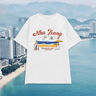 Áo Thun Babytee và oversize NHA TRANG DU LỊCH VIỆT NAM Chất Cotton 100% 2 Chiều, Form Babytee và from oversize