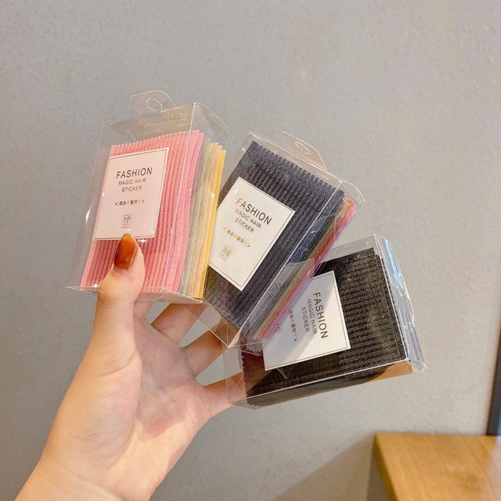 Hộp 10 Miếng Dán Tóc Nữ Color Summer – Miếng Dán Cố Định Tóc Thời Trang Tiện Lợi