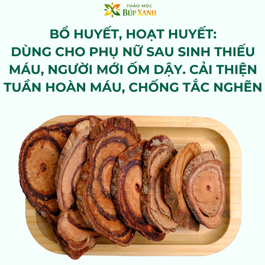 Huyết đằng, kê huyết đằng thái lát 1kg bổ huyết, hỗ trợ lưu thông máu, kích thích tiêu hóa Thảo Mộc Búp Xanh