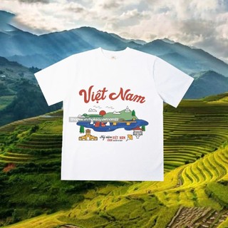 Áo thun địa danh, vietnam vintage from oversize và babytee, , chất vải cotton 250gsm dày