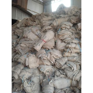 Bao bố (bao tải đay) mỏng cũ rách,1 cuộn =10 cái, khổ 70x110cm dùng trãi sàn bê tông, quấn cây, tủ ẩm cây,tủ ẩm nấm rơm