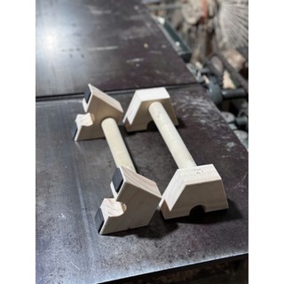 PARALLETTES GỖ - DỤNG CỤ HÍT ĐẤT, CHỐNG ĐẨY BẰNG GỖ TỰ NHIÊN CÓ ĐẾ CHỐNG TRƯỢT , Khoét Chân