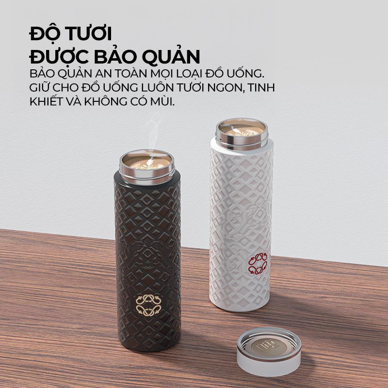 Bình Giữ Nhiệt BOTTLED JOY Dun Dun Titanium Nguyên Chất – Cốc Giữ Nhiệt Cao Cấp Cho Văn Phòng & Du Lịch.