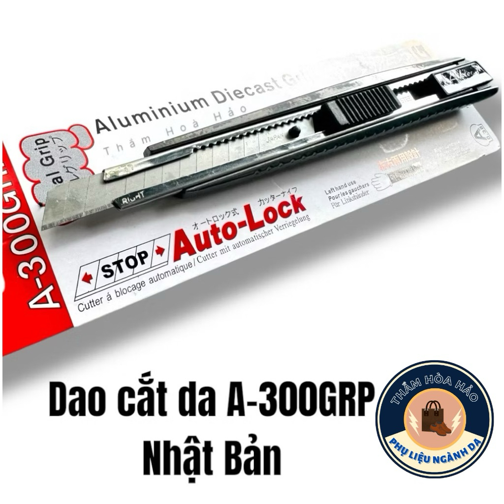 Dao Cắt Da NT Cutter A-300GRP Cao Cấp Dao Rọc Giấy Cán Nhôm Cao Cấp ...