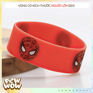Vòng Tay Thể Thao Nhựa Silicone Dẻo Bản To Hoạ Tiết Siêu Anh Hùng Superheroes Có Size Người Lớn Và Trẻ Em