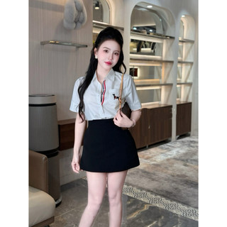Áo sơ mi thô Thôm cổ đức cộc tay nhiều kiểu mẫu #N3925