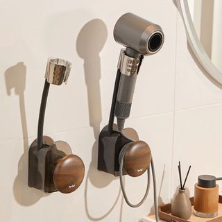 Giá Treo Máy Sấy Tóc Dán Tường 360° Đa Năng | Kệ Đựng Máy Sấy Nhà Tắm Không Khoan Tiện Lợi