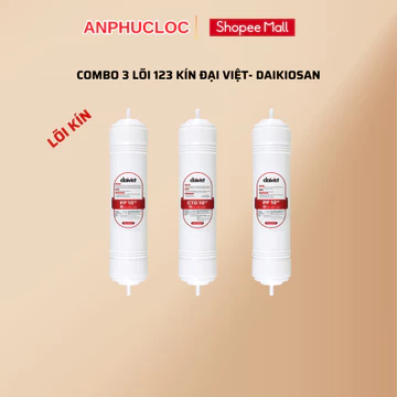 Lõi lọc nước số 123 kín Daikiosan nhanh chính hãng Daikiosan Đại Việt [ GIAO NHANH 2H HCM]
