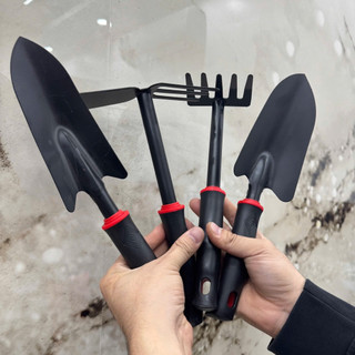 Dụng Cụ Làm Vườn 4 Món, tay cầm ngắn nhỏ gọn, Dài 28cm, Thép Sơn Tĩnh Điện, Tay Cầm Cao Su Chống Trượt