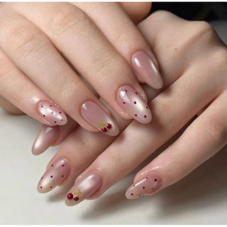 (HOẢ TỐC ) NAILBOX SƠN THẠCH MẮT MÈO TRÁI CHERRY CHẤM BI ĐỎ SIÊU XINH