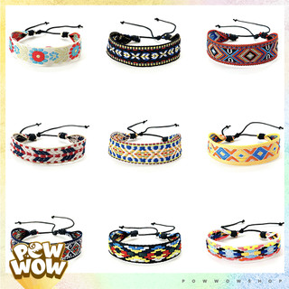 Vòng Tay Vải Canvas Phong Cách Thời Trang Hoạ Tiết Thổ Cẩm & Vintage Retro Cổ Điển
