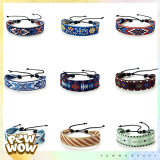 Vòng Tay Vải Canvas Phong Cách Thời Trang Hoạ Tiết Thổ Cẩm & Vintage Retro Cổ Điển
