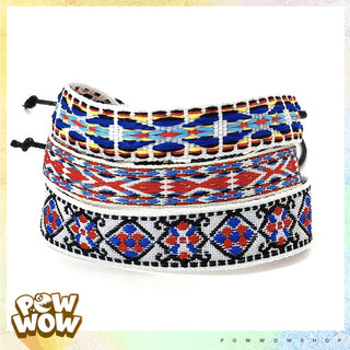 Vòng Tay Vải Canvas Phong Cách Thời Trang Hoạ Tiết Thổ Cẩm & Vintage Retro Cổ Điển