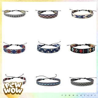Vòng Tay Vải Canvas Phong Cách Thời Trang Hoạ Tiết Thổ Cẩm & Vintage Retro Cổ Điển