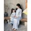 Set Áo Dài Mẹ Và Bé Lụa Gấm Trúc Cao Cấp Đính Cổ Ngọc Sang Trọng - Áo Dài Cách Tân Dáng Suông Mẹ Bé Tiệc Lễ Tết T1462G