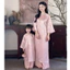 Set Áo Dài Mẹ Và Bé Lụa Gấm Trúc Cao Cấp Đính Cổ Ngọc Sang Trọng - Áo Dài Cách Tân Dáng Suông Mẹ Bé Tiệc Lễ Tết T1462G