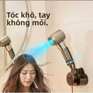 Giá Treo Máy Sấy Tóc Dán Tường 360° Đa Năng | Kệ Đựng Máy Sấy Nhà Tắm Không Khoan Tiện Lợi