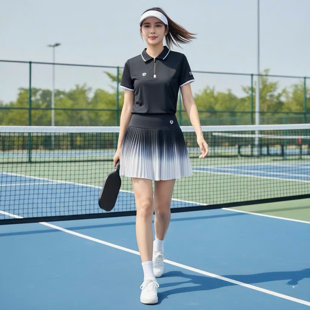 HOT PICKLEBALL  Bộ thể thao nữ, Bộ váy Áo cổ đức phong cách mới Pick, Golf Tennis cao cấp... Hàng QC