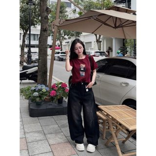 Áo phông mềm gấu đứng cộc