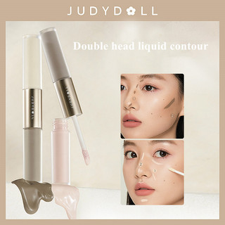 Bút Tạo Khối 2 Đầu Judydoll Dạng Kem Tiện Dụng Bền Màu Lâu Trôi Liquid Highlighter & Contour Duo 4.8g